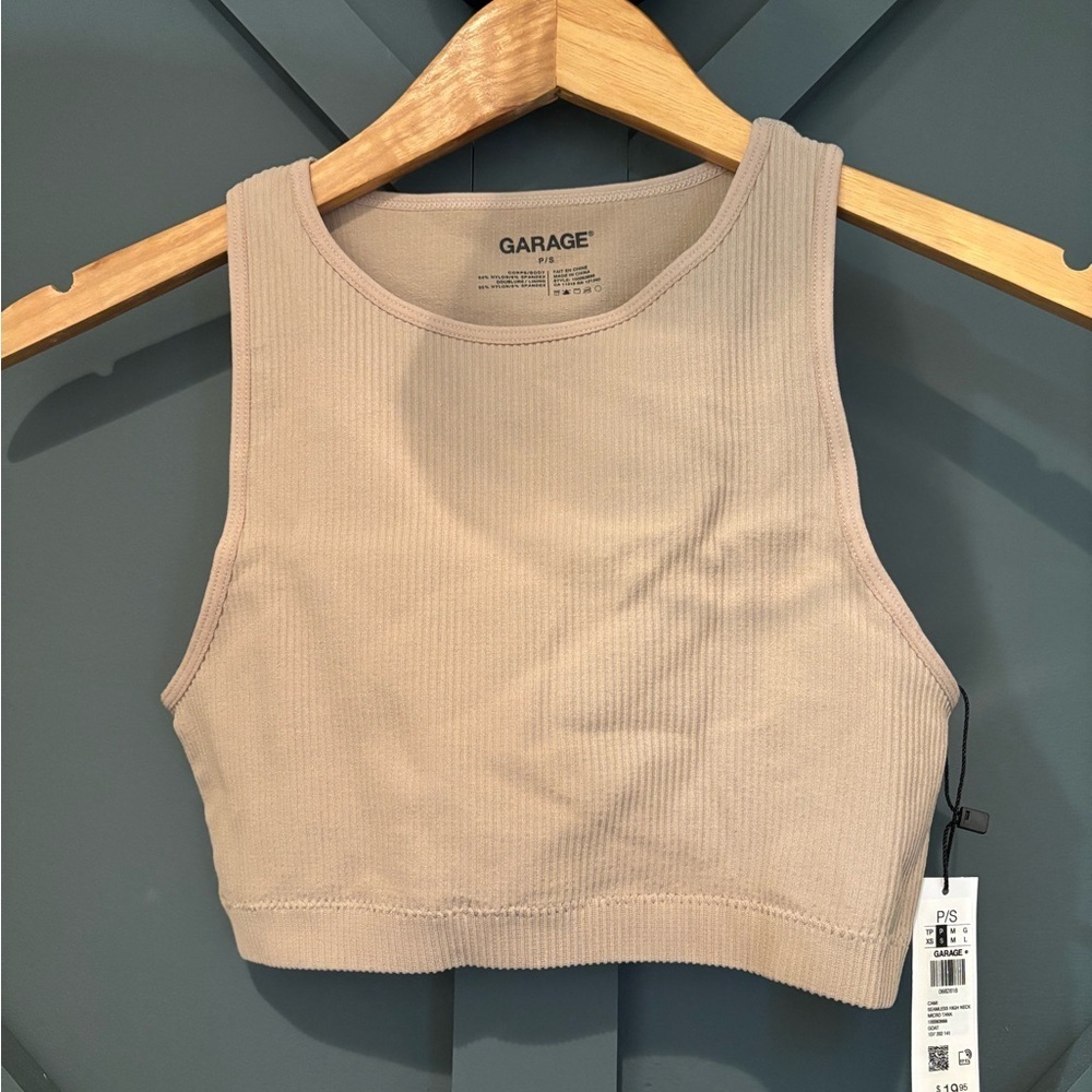Garage Ribbed Crop Tank NWT